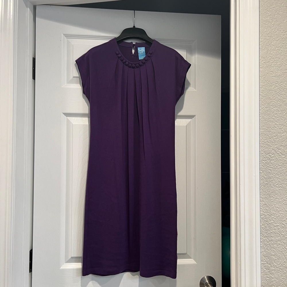 Barney’s CO OP purple knit shift dress size XS